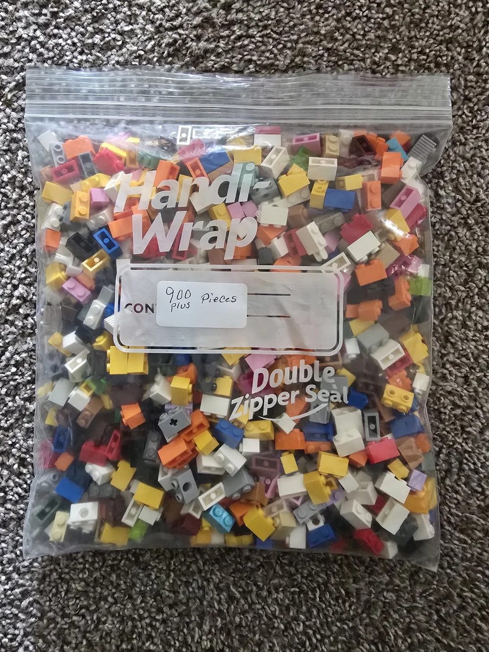 Bag of Multicolor Small Building Bricks - Assorted Colors